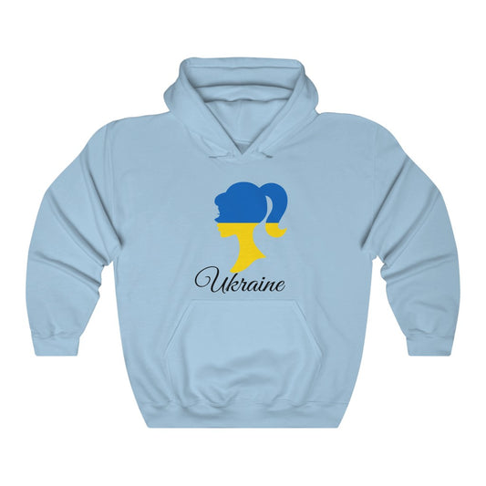 Ukraine Girl Flag Hoodie Sweatshirt 1 - Unisex