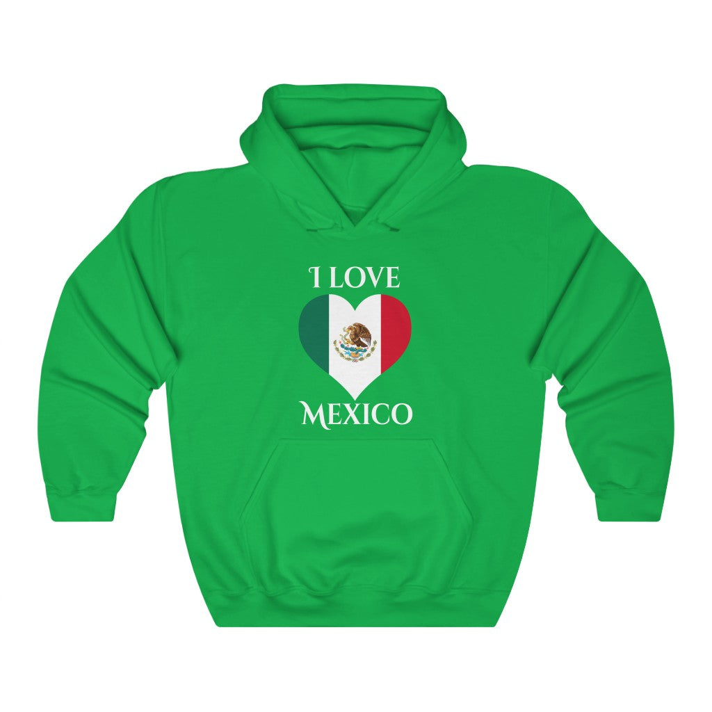 Mexico Heart Flag Hoodie Sweatshirt 2 - Unisex