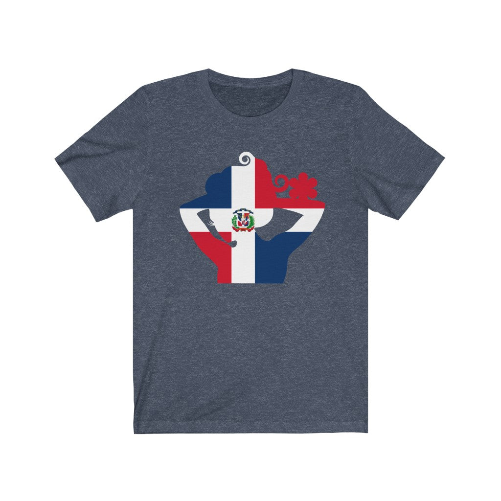 Dominican Republic Lady Flag Premium Tee - Unisex
