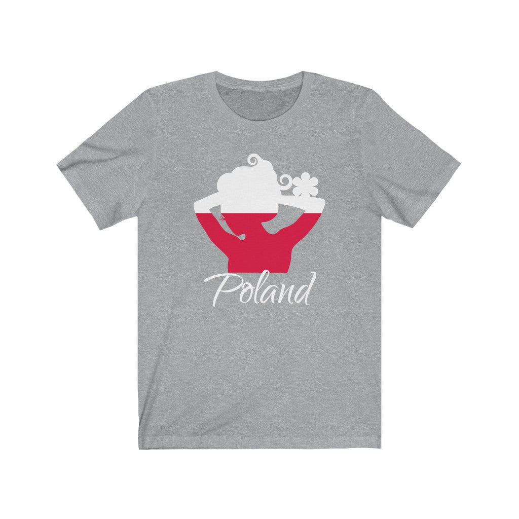 Poland Lady Flag Premium Tee 2 - Unisex