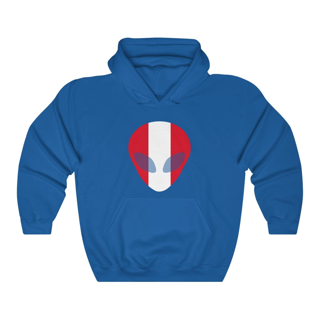 Peru Alien Flag Hoodie Sweatshirt - Unisex
