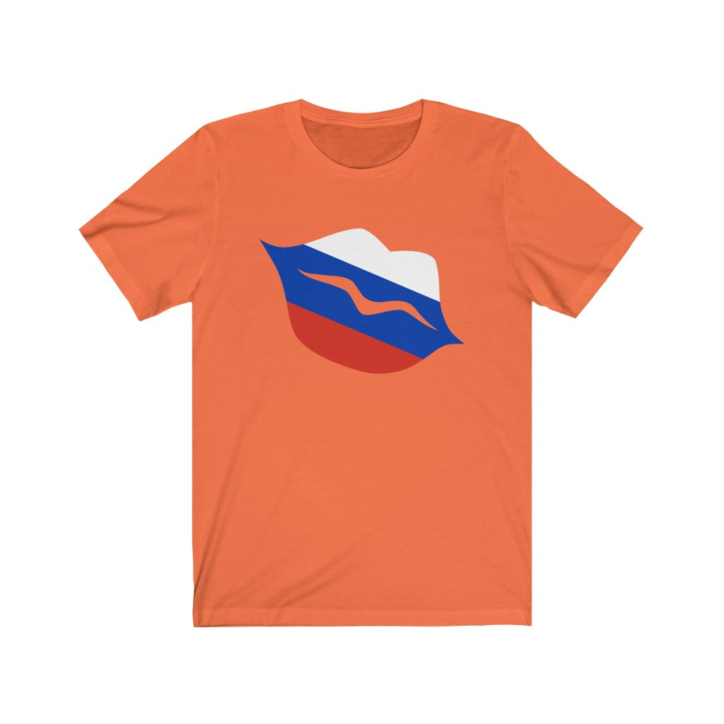 Russia Lips Flag Premium Tee - Unisex