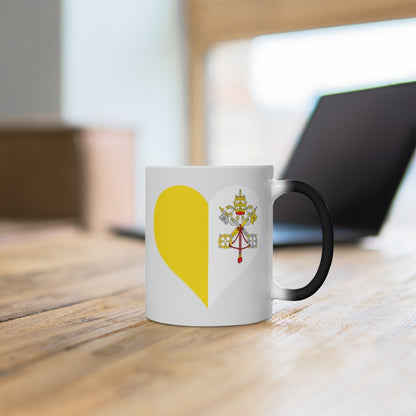 Holy See Heart Color Changing Mug