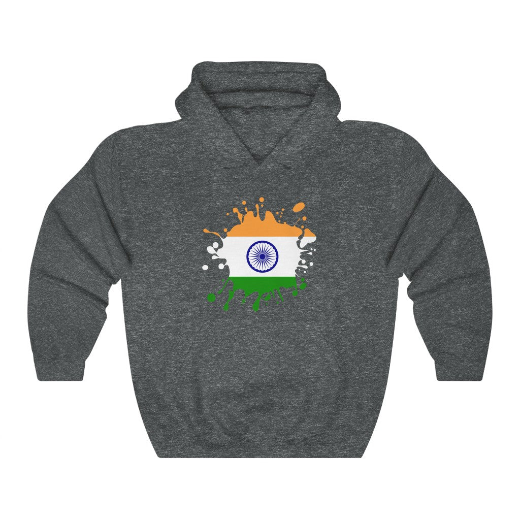 India Splat Flag Hoodie Sweatshirt - Unisex