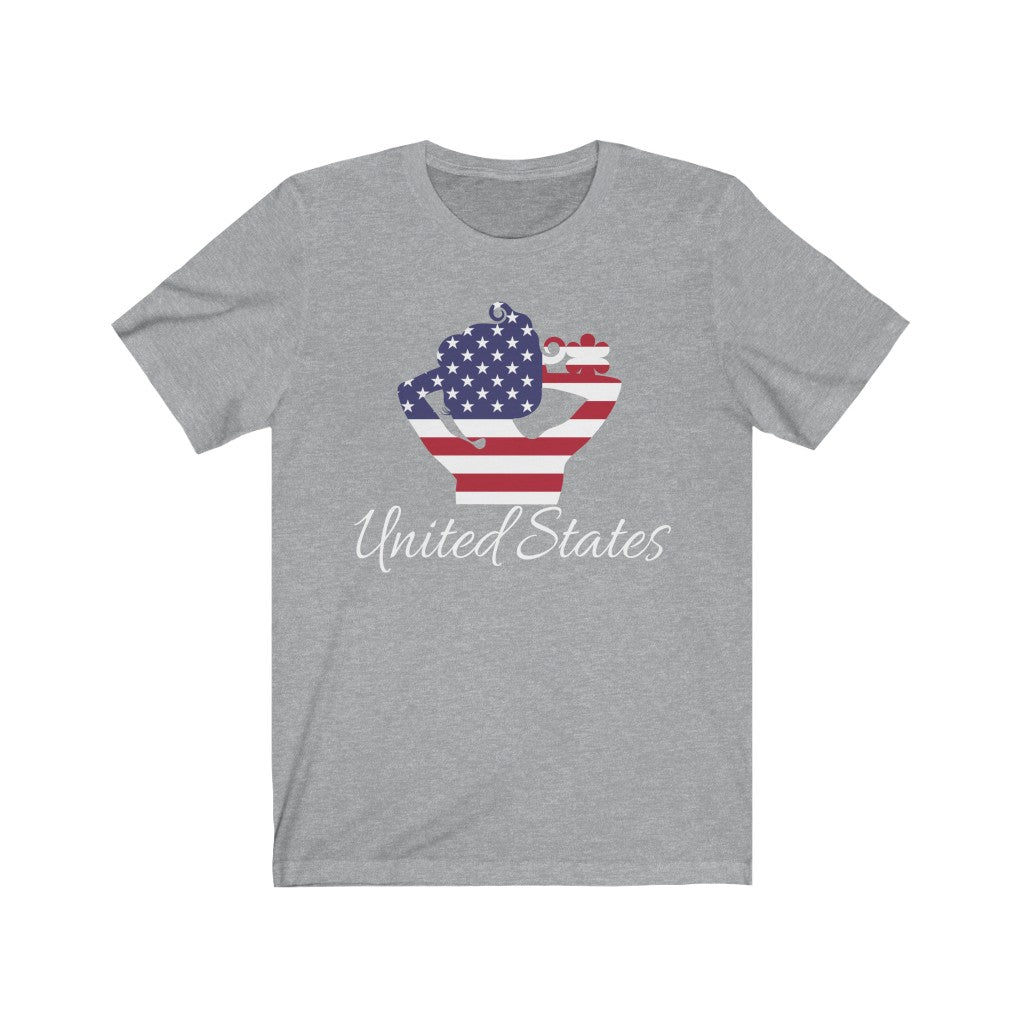 United States of America Lady Flag Premium Tee 2 - Unisex