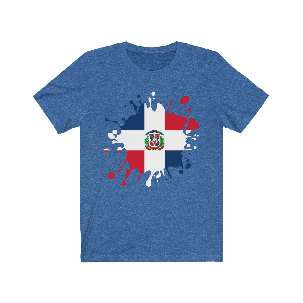 Dominican Republic Splat Flag Premium Tee - Unisex