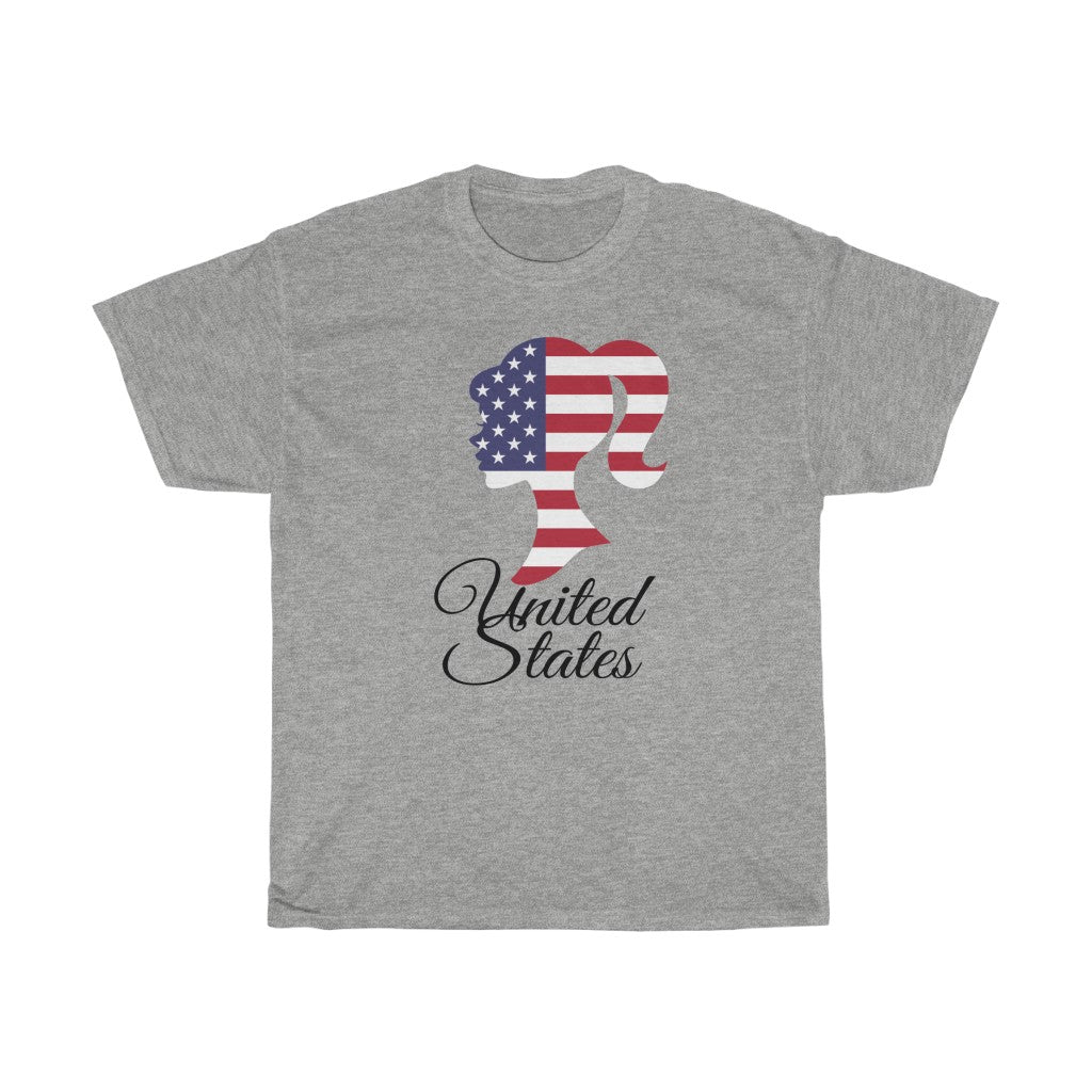 United States of America Girl Flag Standard Tee 1 - Unisex