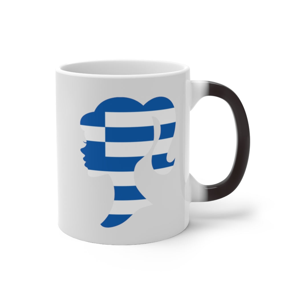 Greece Girl Color Changing Mug
