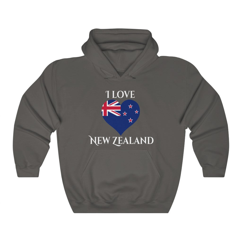 New Zealand Heart Flag Hoodie Sweatshirt 2 - Unisex