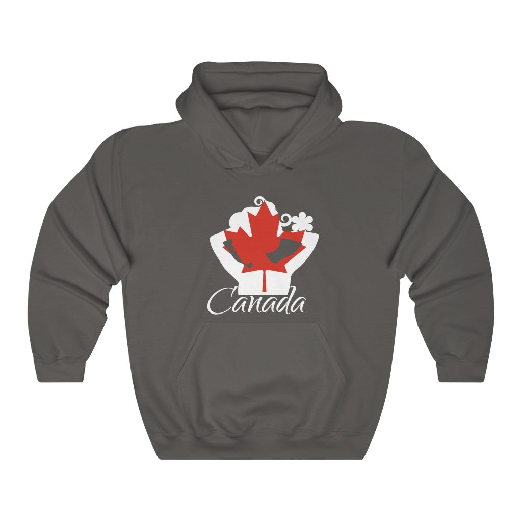 Canada Lady Flag Hoodie Sweatshirt 2 - Unisex