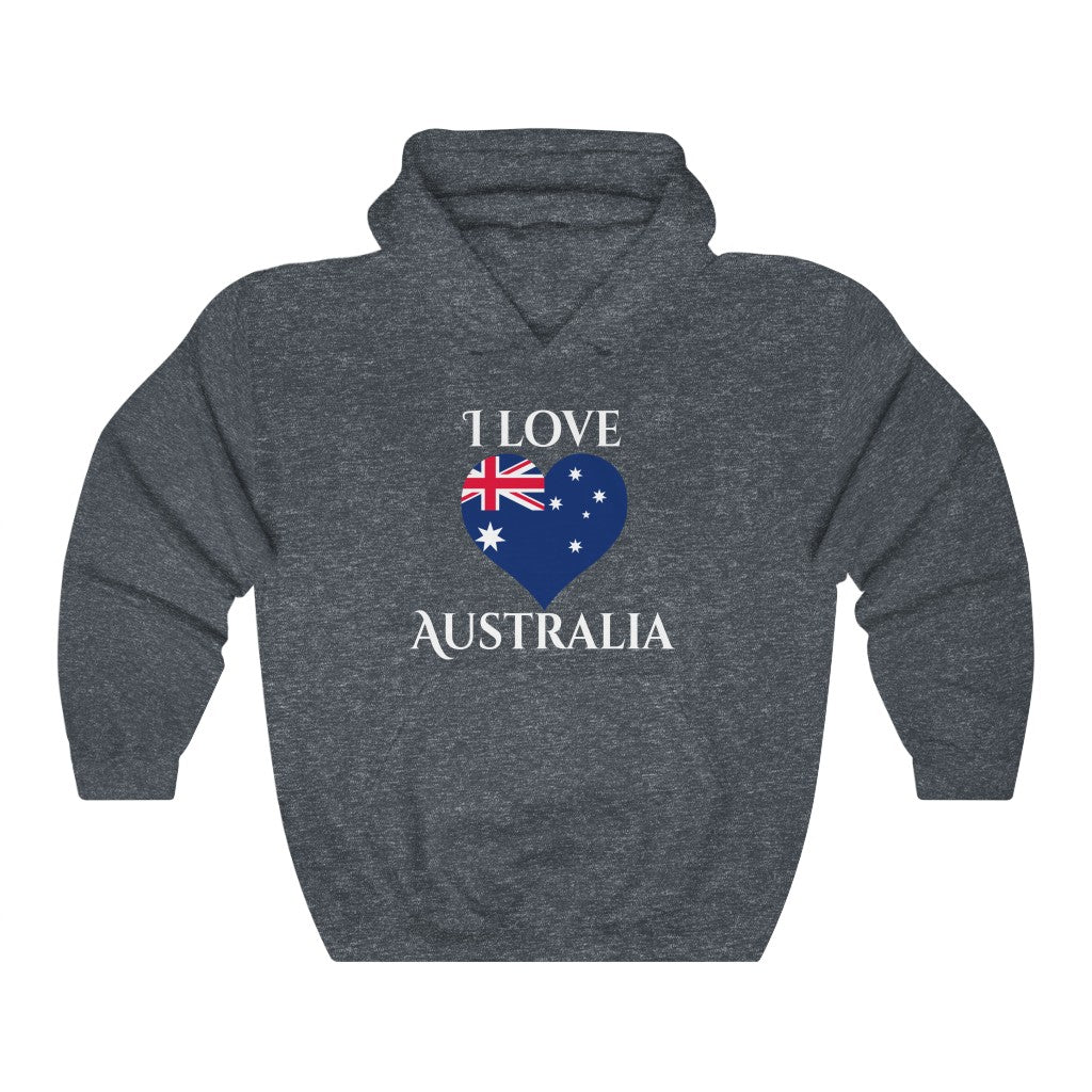 Australia Heart Hoodie Sweatshirt 2 - Unisex