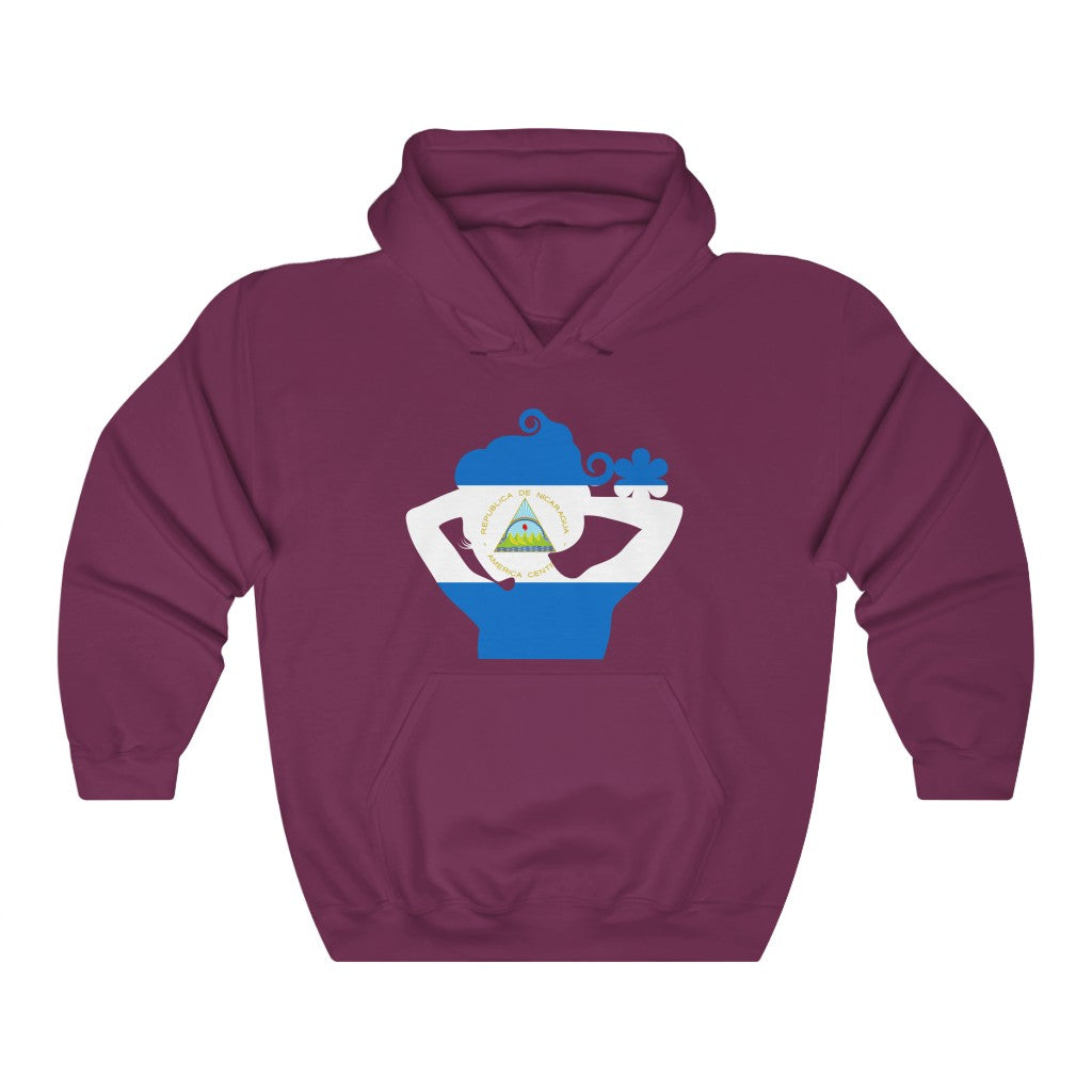 Nicaragua Lady Flag Hoodie Sweatshirt - Unisex