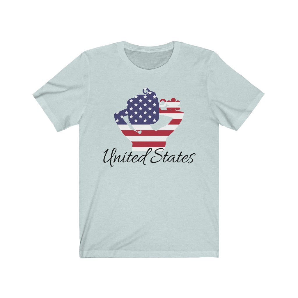 United States of America Lady Flag Premium Tee 1 - Unisex