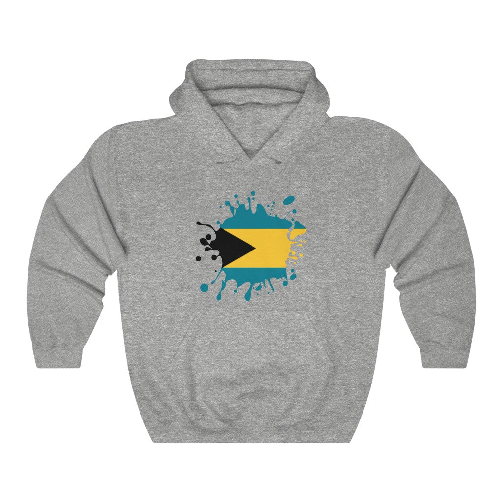 Bahamas Splat Flag Hoodie Sweatshirt - Unisex
