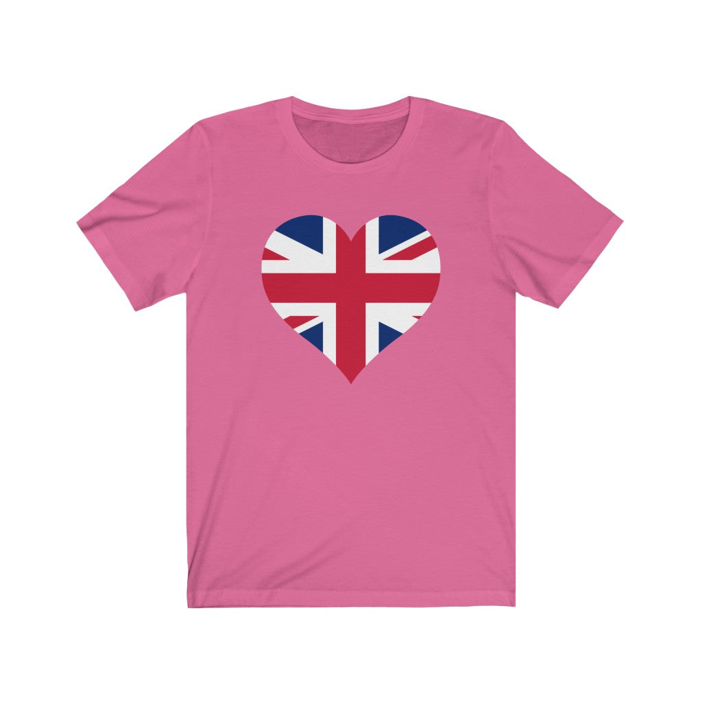 United Kingdom Heart Flag Premium Tee - Unisex