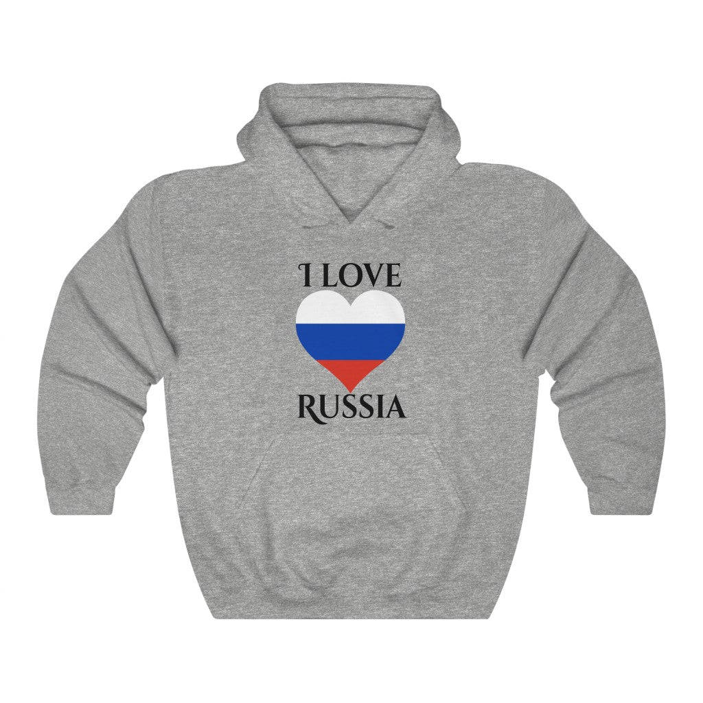 Russia Heart Flag Hoodie Sweatshirt 1 - Unisex