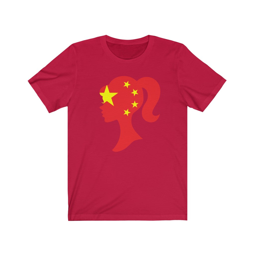 China Girl Flag Premium Tee - Unise