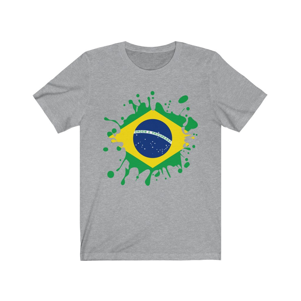 Brazil Splat Flag Premium Tee - Unisex