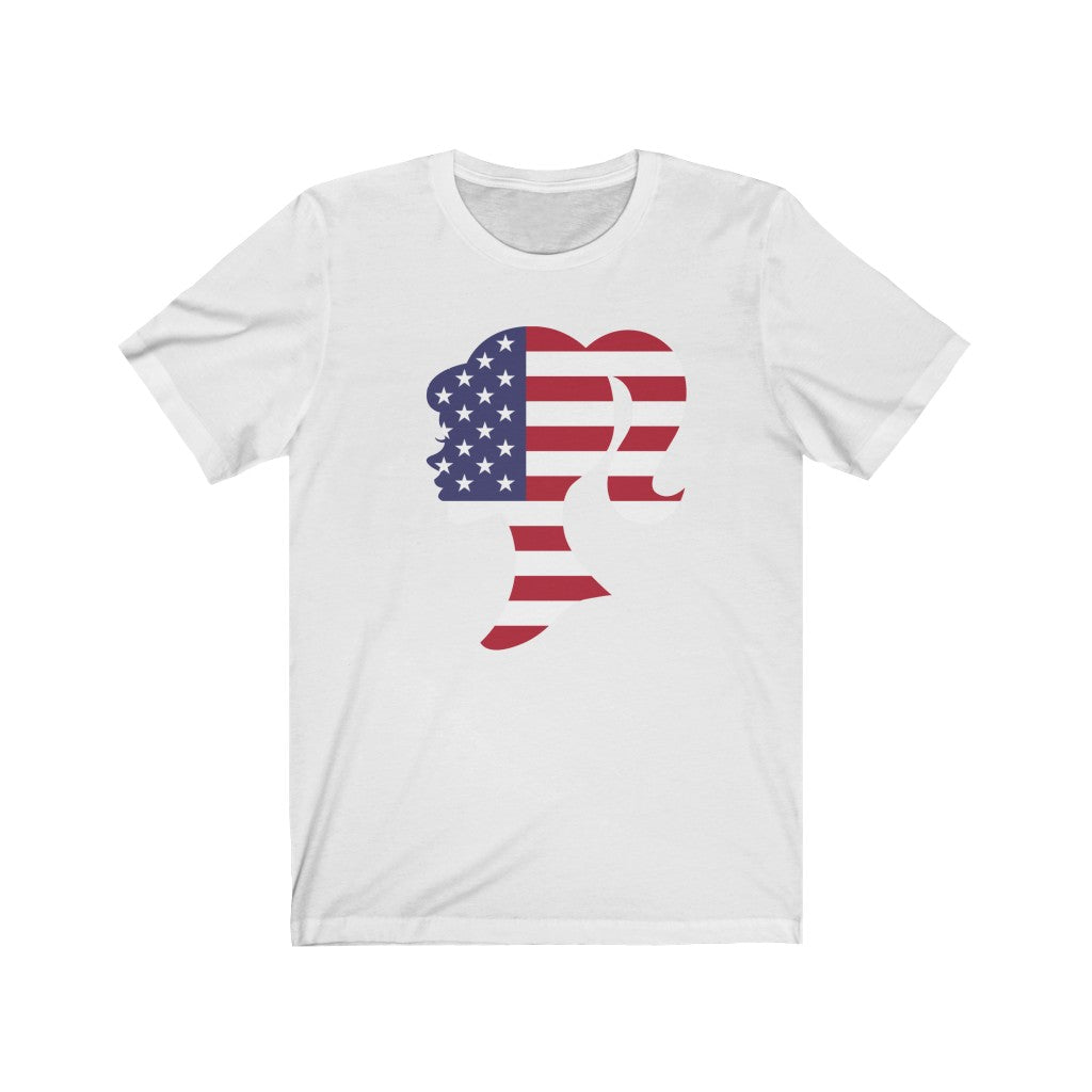 United States of America Girl Flag Premium Tee - Unisex