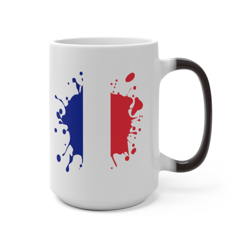 France Splat Color Changing Mug
