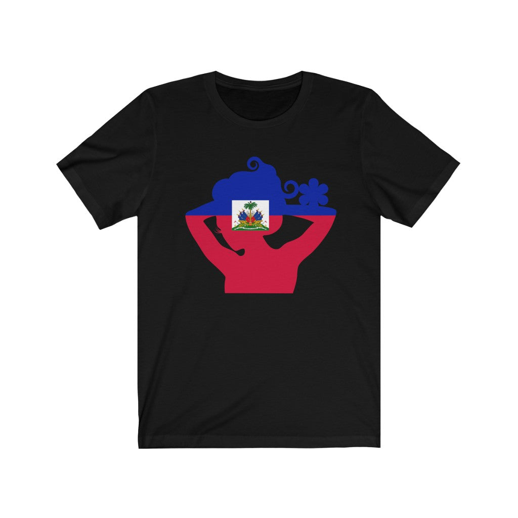 Haiti Lady Flag Premium Tee - Unisex
