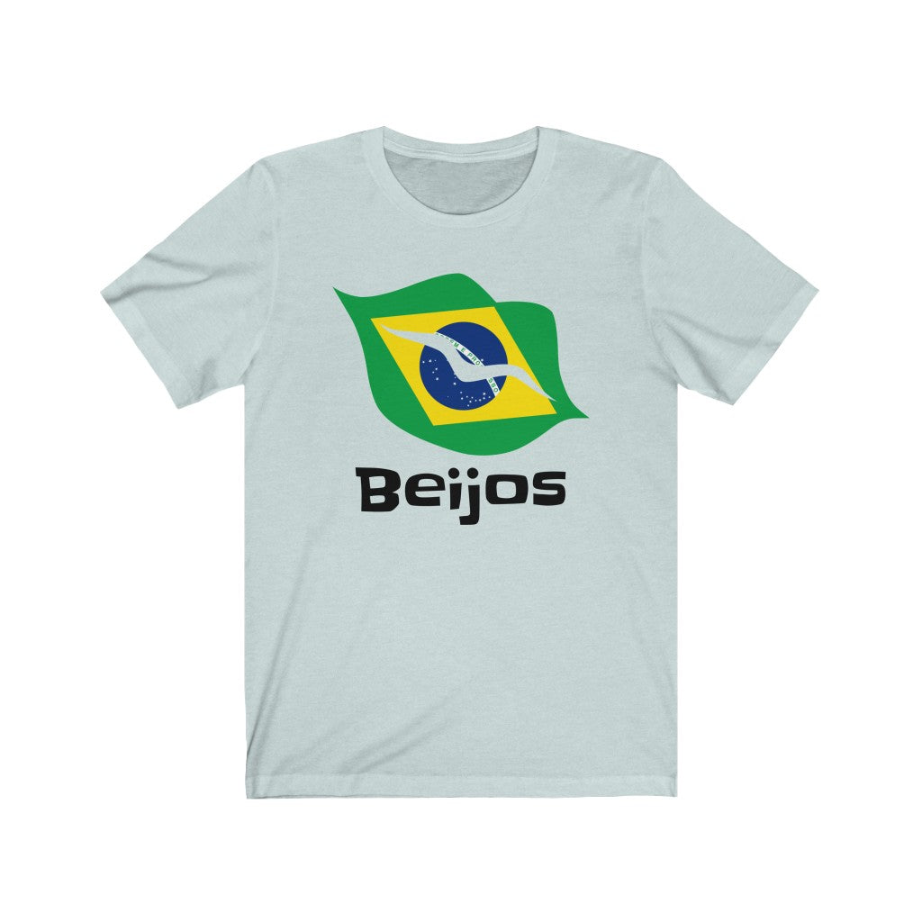 Brazil (Beijos) Lips Flag Premium Tee 1 - Unisex
