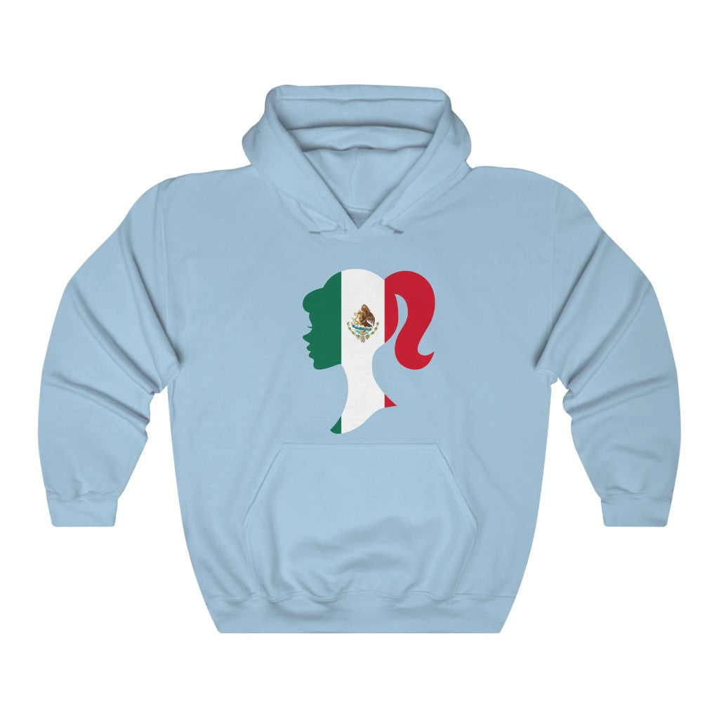 Mexico Girl Flag Hoodie Sweatshirt - Unisex