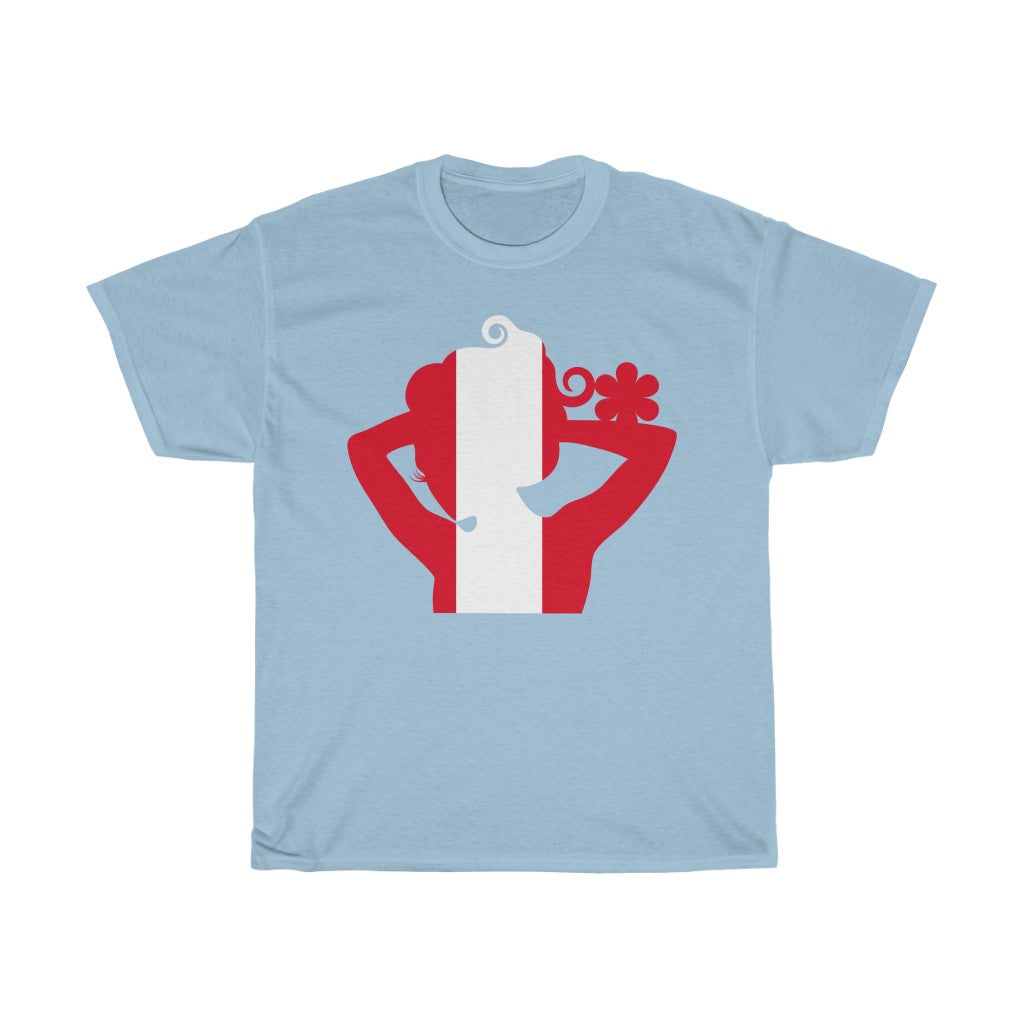 Peru Lady Flag Standard Tee - Unisex