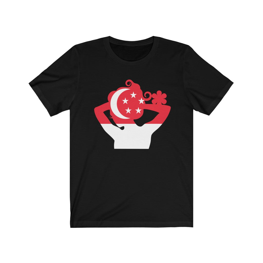 Singapore Lady Flag Premium Tee - Unisex