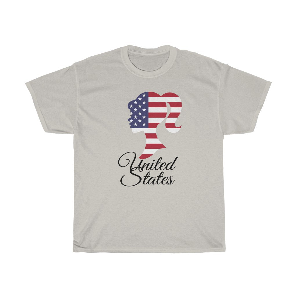 United States of America Girl Flag Standard Tee 1 - Unisex