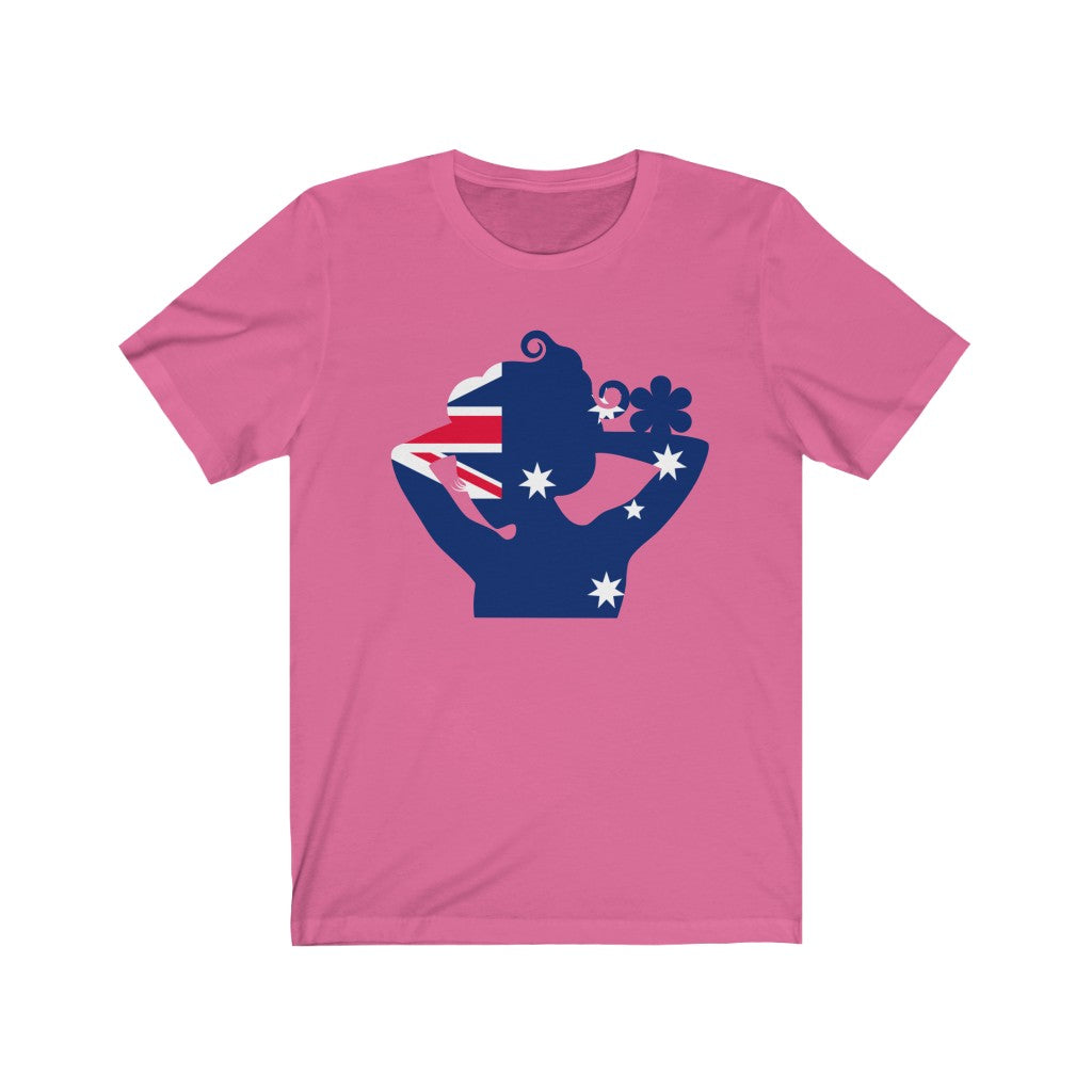 Australia Lady Flag Premium Tee - Unisex