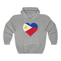 Philippines Heart Flag Hoodie Sweatshirt - Unisex