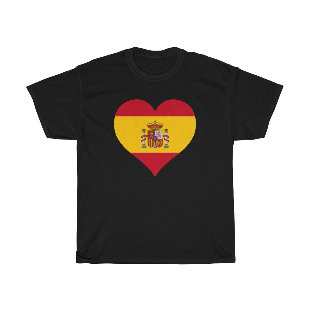 Spain Heart Flag Standard Tee - Unisex