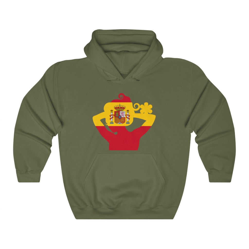 Spain Lady Flag Hoodie Sweatshirt - Unisex