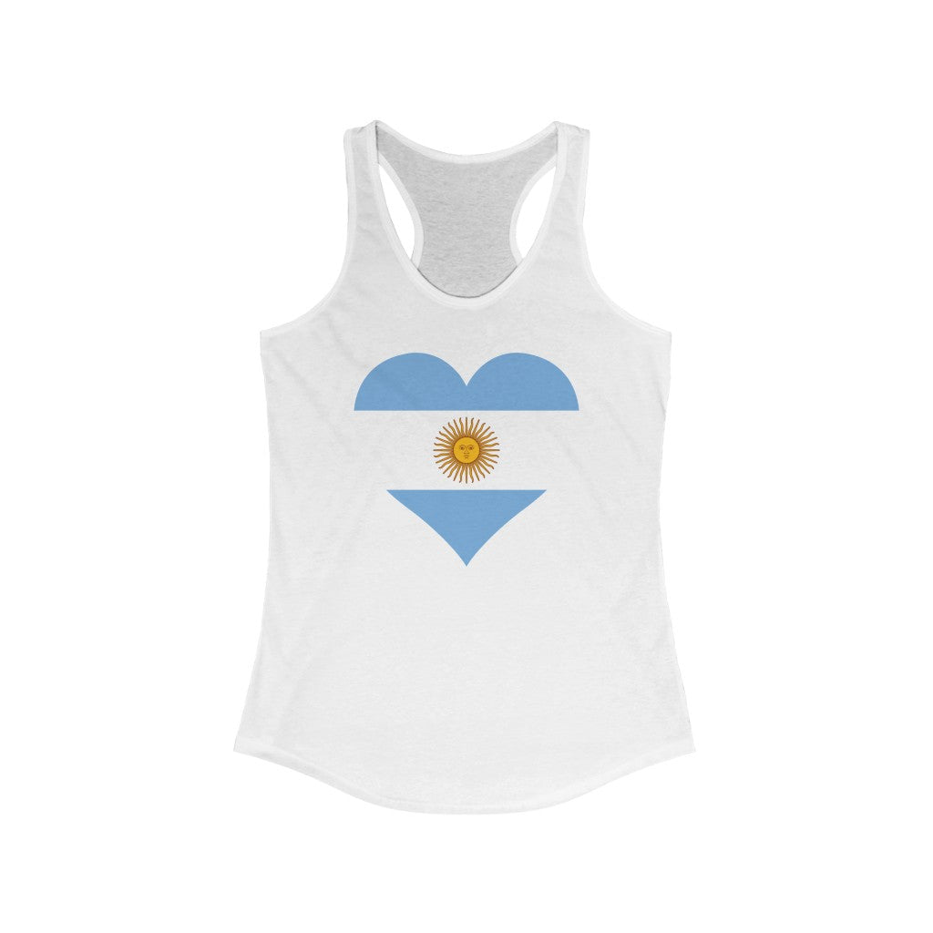 Argentina Heart Flag Tank - Women