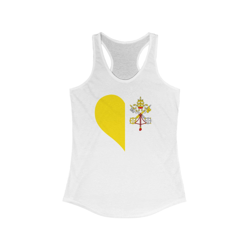 Holy See Heart Flag Tank - Women
