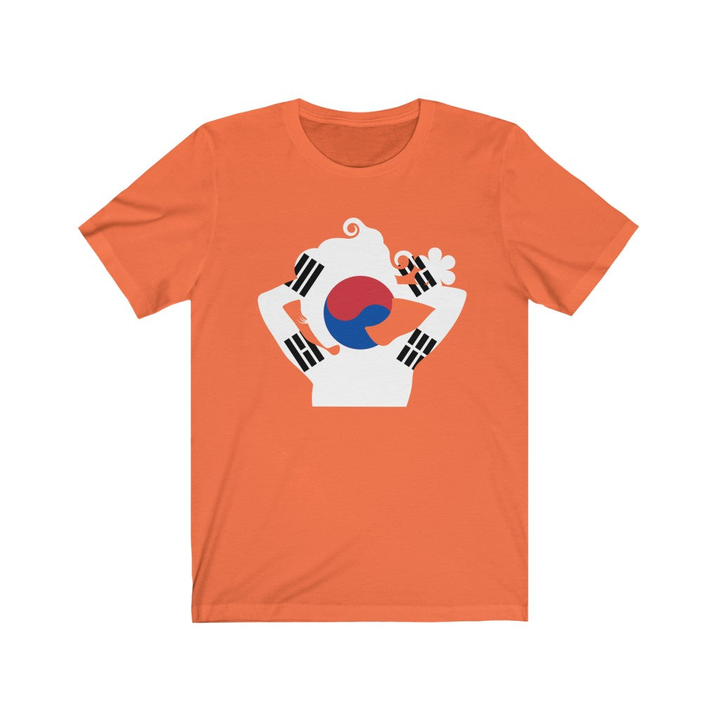 South Korea Lady Flag Premium Tee - Unisex