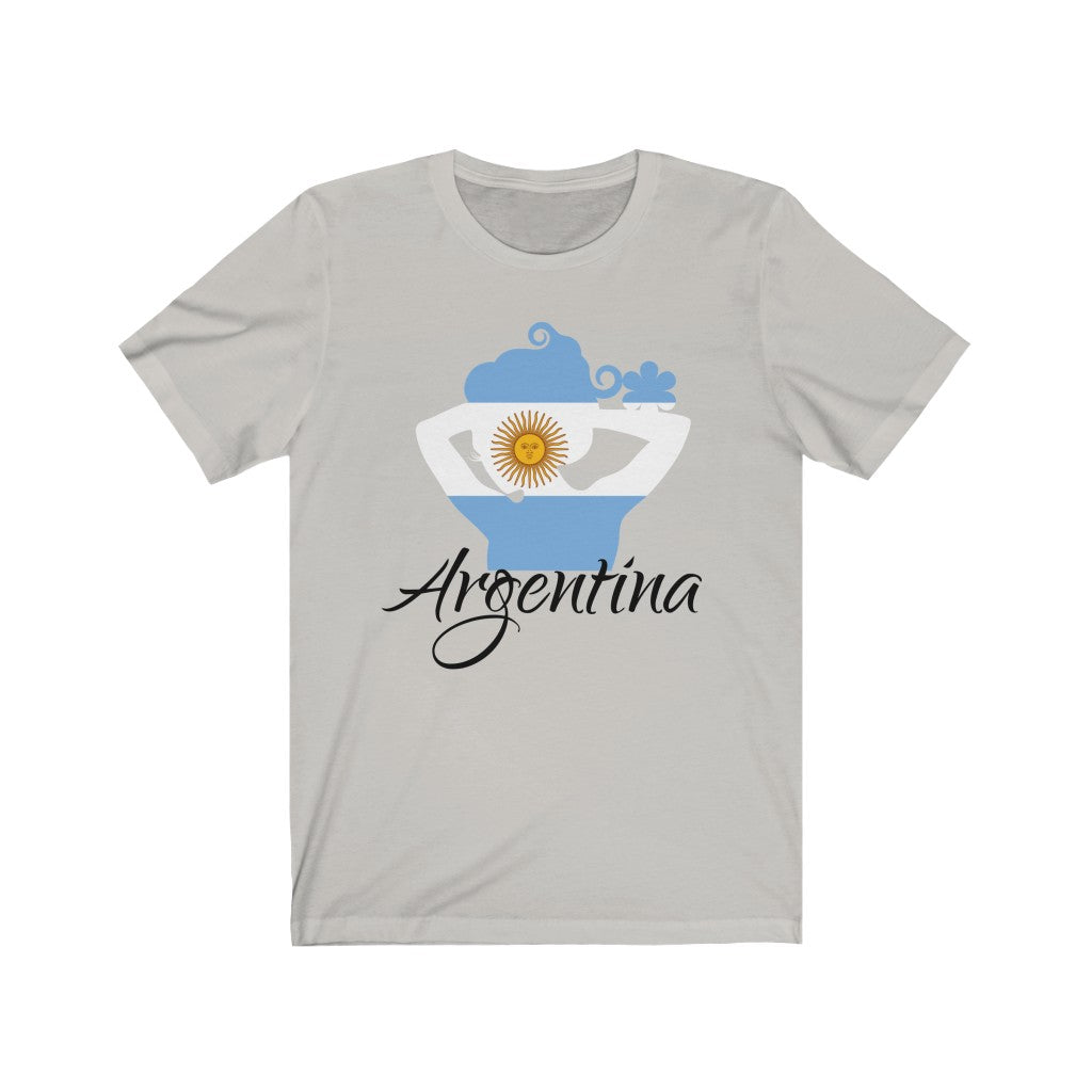 Argentina Lady Flag Premium Tee 1 - Unisex