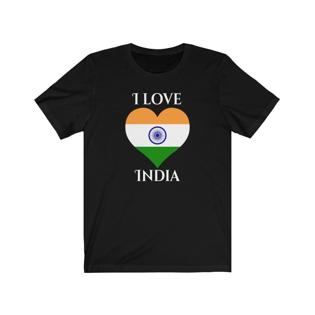 India Heart Flag Premium Tee 2 - Unisex