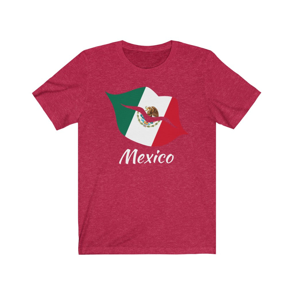 Mexico Lips Flag Premium Tee 2 - Unisex