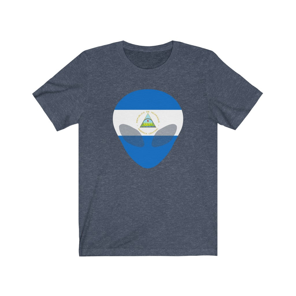 Nicaragua Alien Flag Premium Tee - Unisex