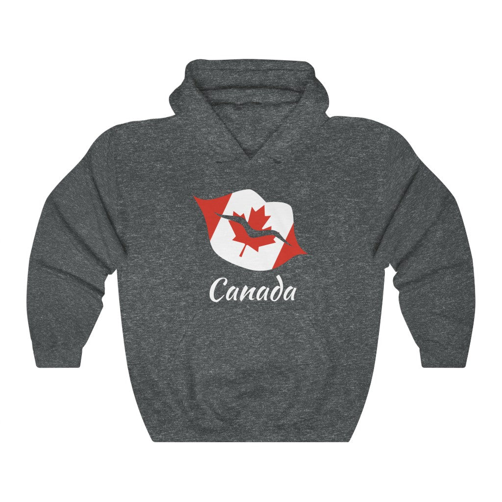 Canada Lips Flag Hoodie Sweatshirt 2 - Unisex