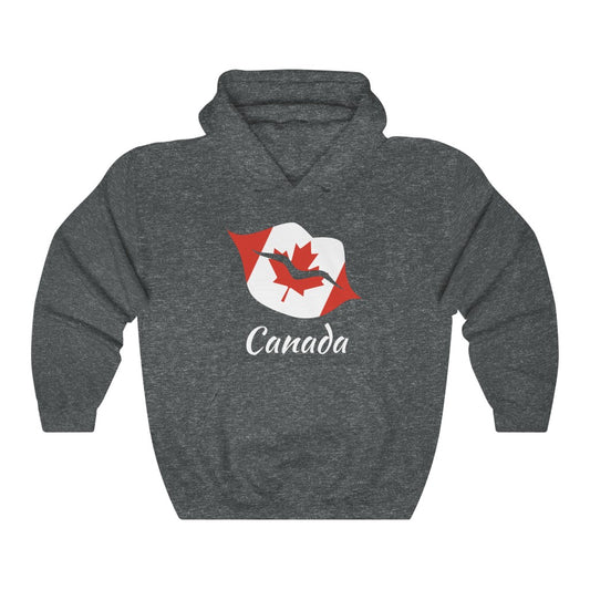 Canada Lips Flag Hoodie Sweatshirt 2 - Unisex