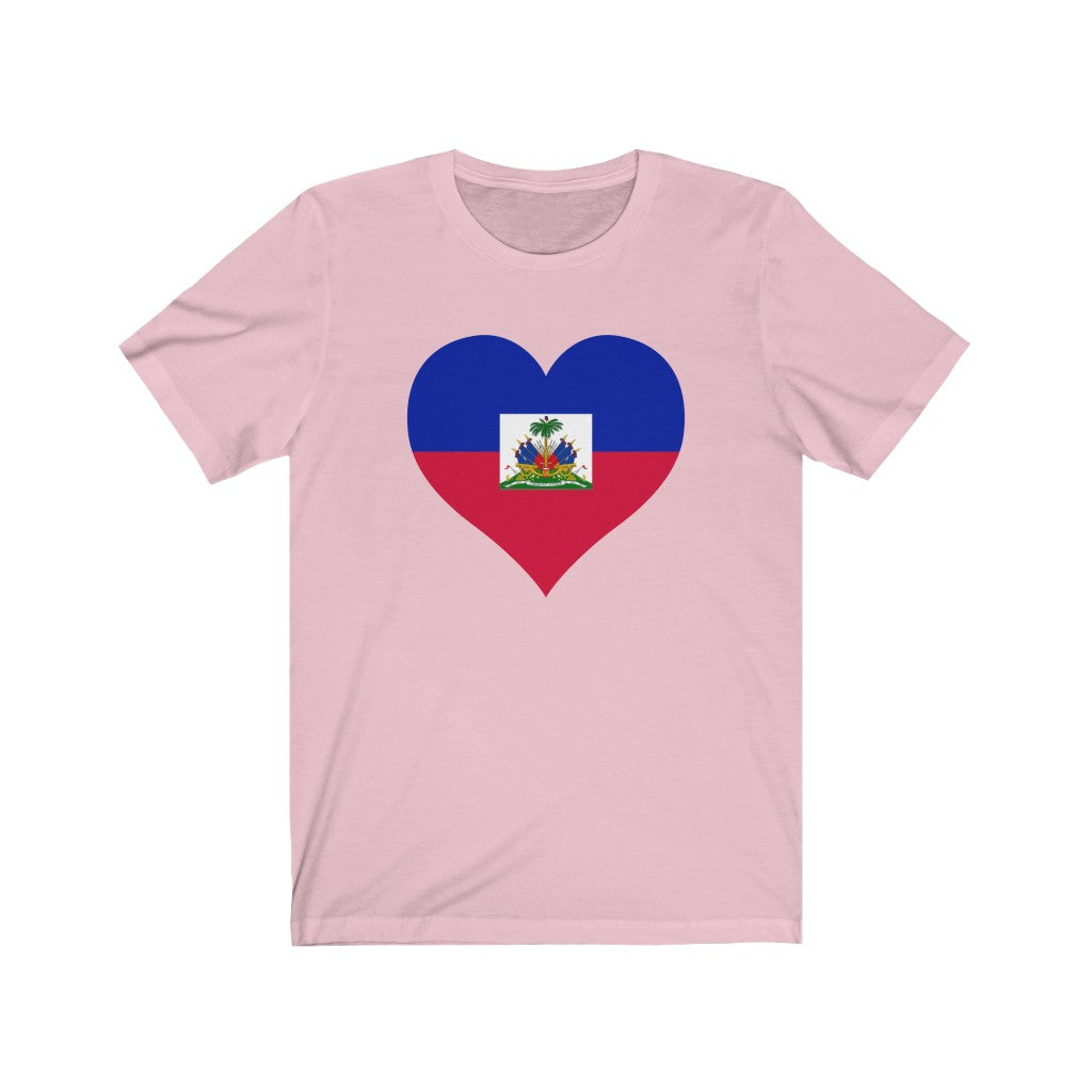 Haiti Heart Flag Premium Tee - Unisex