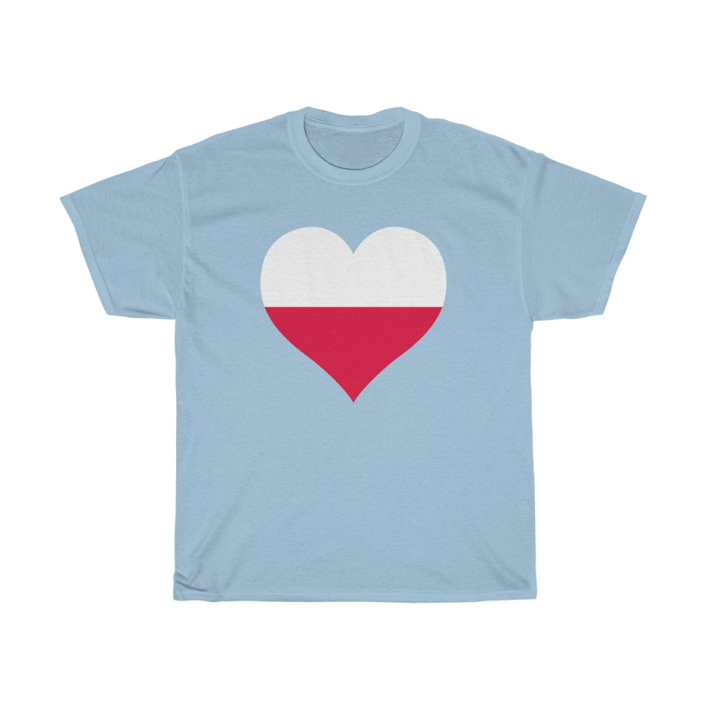 Poland Heart Flag Standard Tee - Unisex