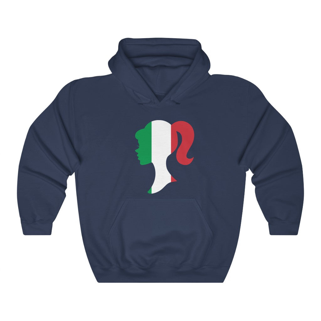 Italy Girl Flag Hoodie Sweatshirt - Unisex