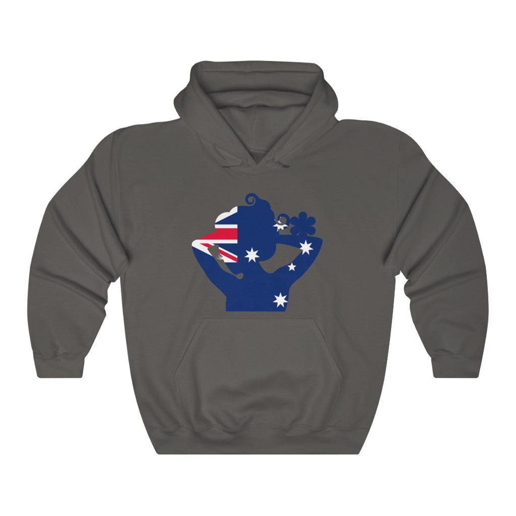 Australia Lady Flag Hoodie Sweatshirt - Unisex