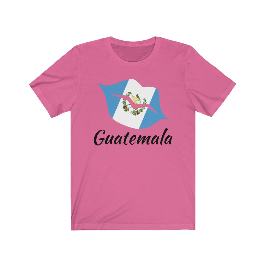Guatemala Lips Flag Premium Tee 1 - Unisex