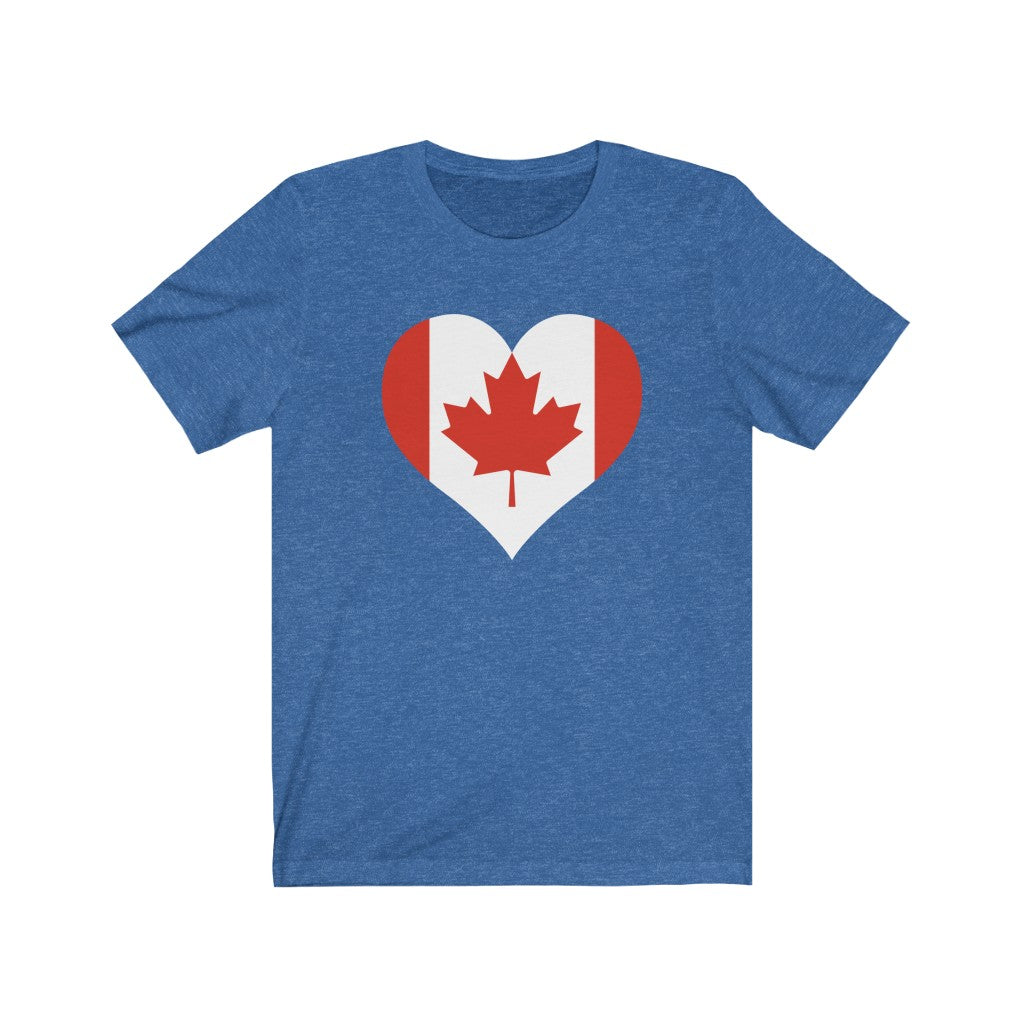 Canada Heart Flag Premium Tee - Unisex