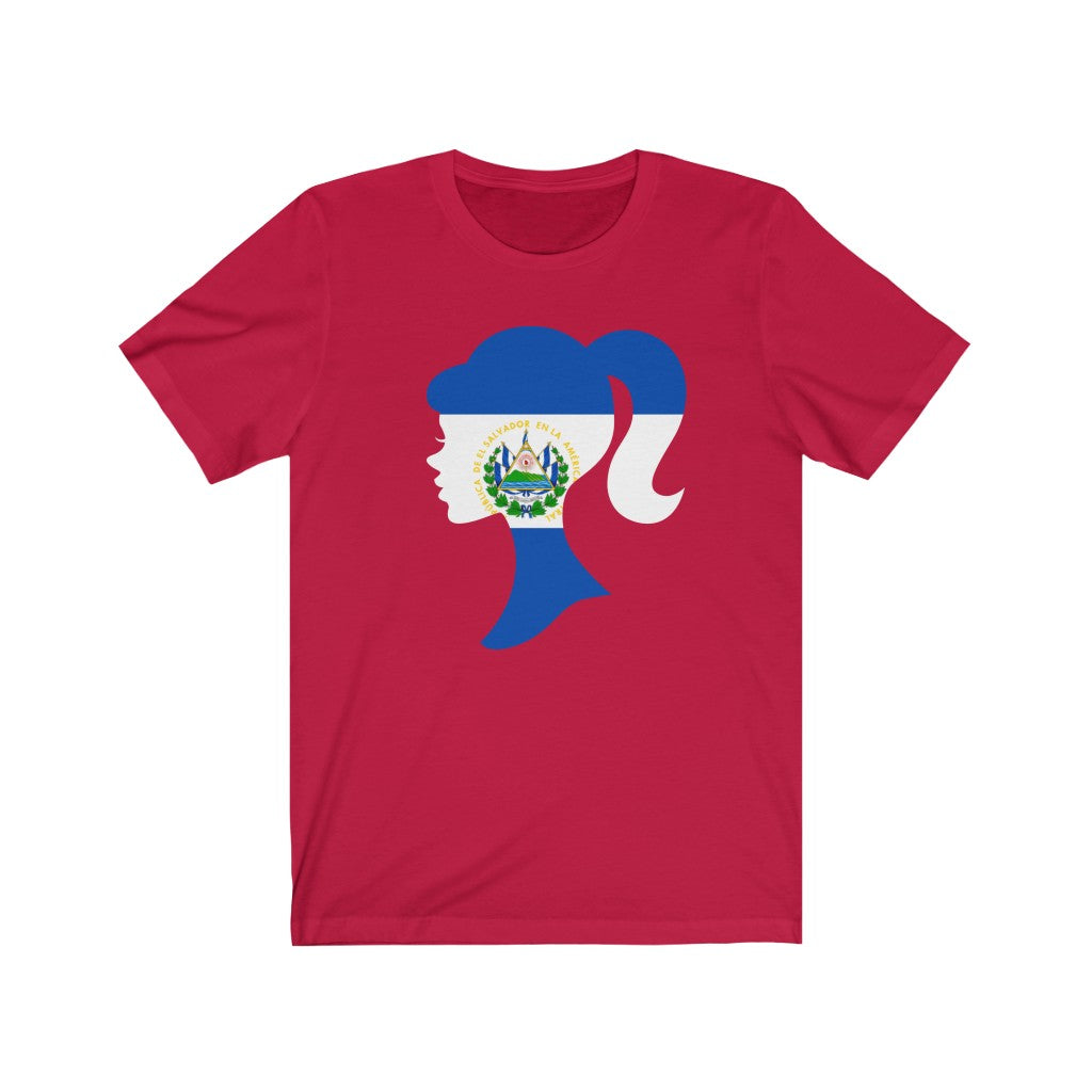 El Salvador Girl Flag Premium Tee - Unisex